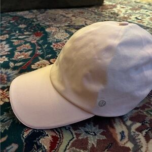 Lululemon Lightweight Running Hat Baby Pink Stretch Athletic Cap OS Adjustable